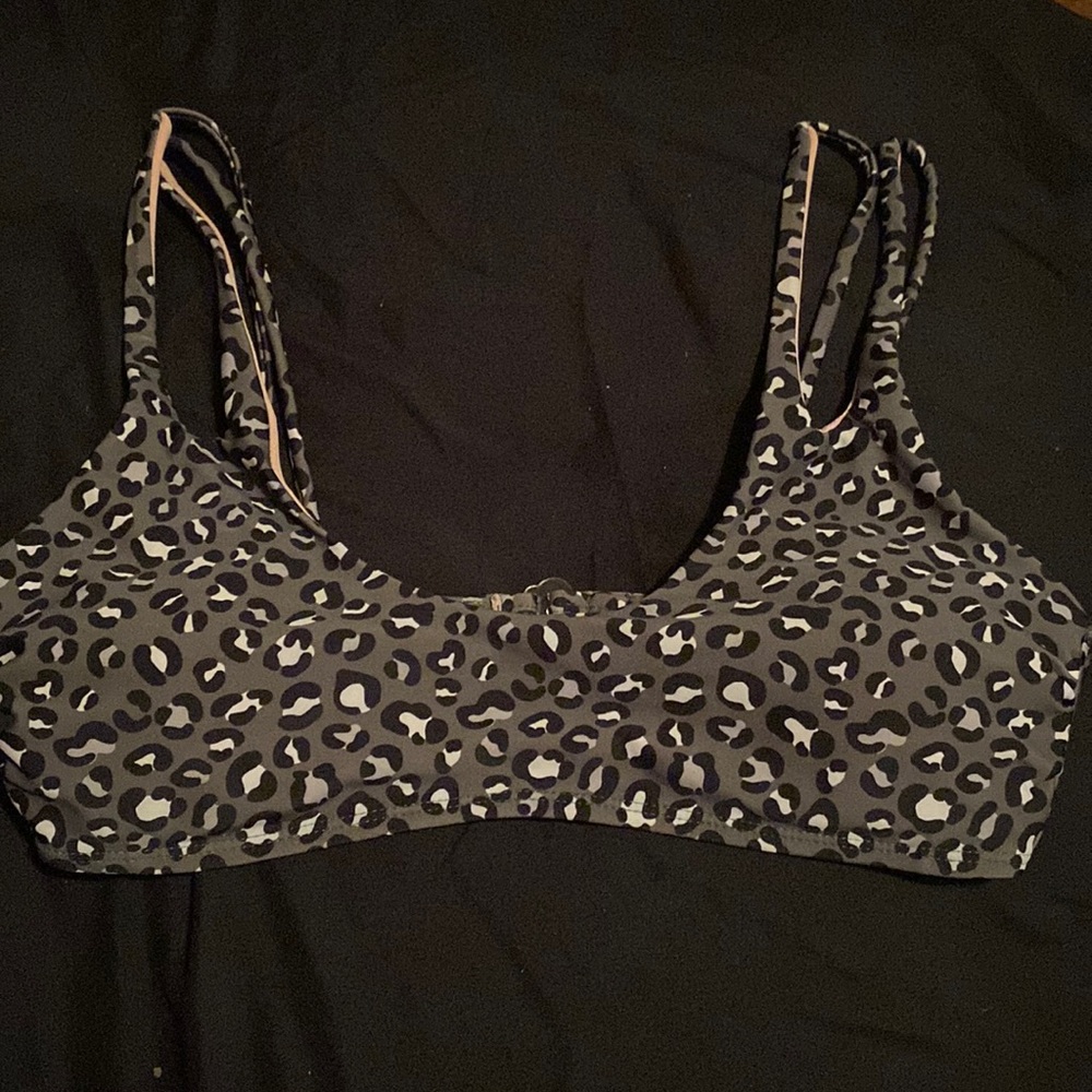 Cheetah Print Bikini Top